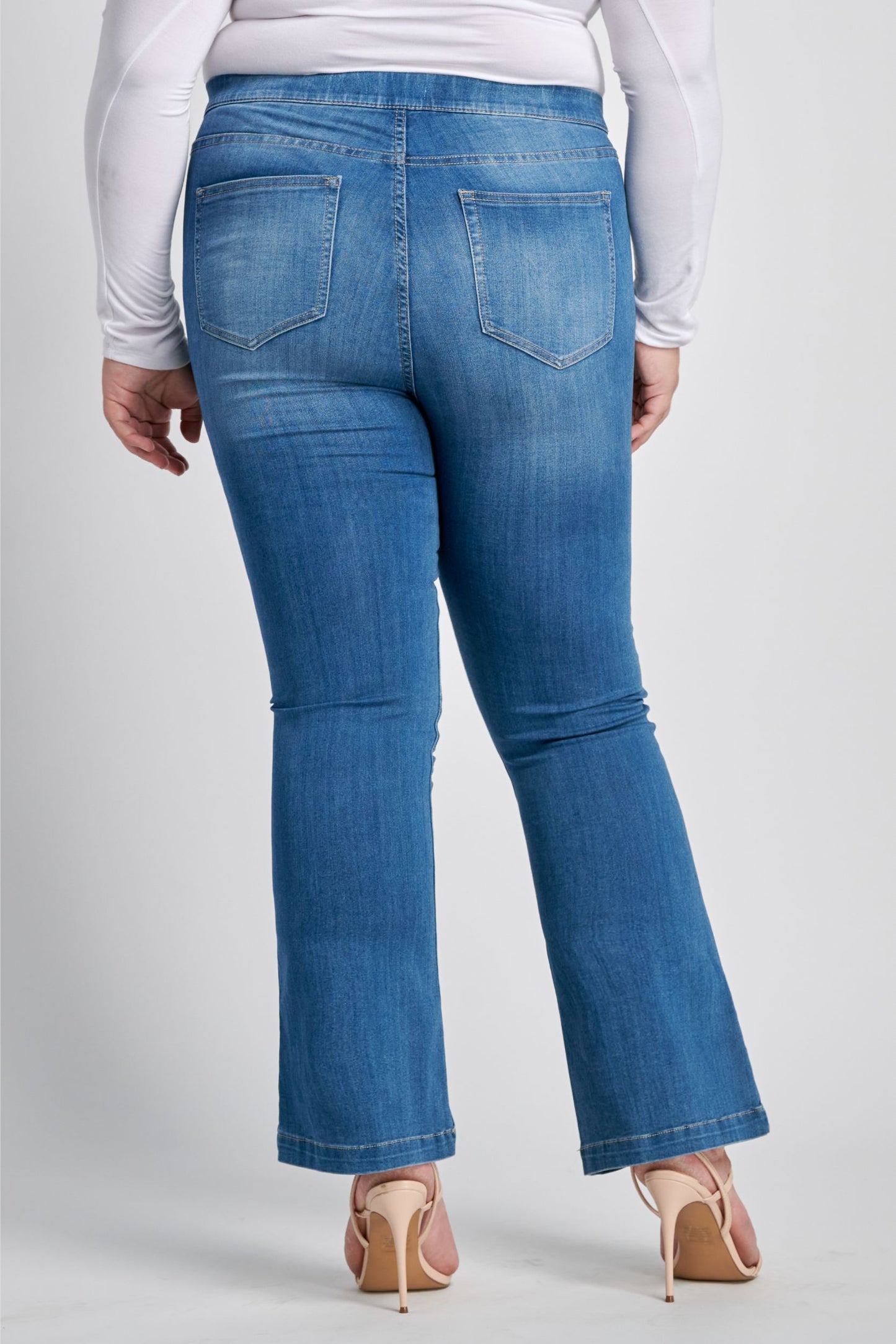 Mid Rise Flare Jegging Plus