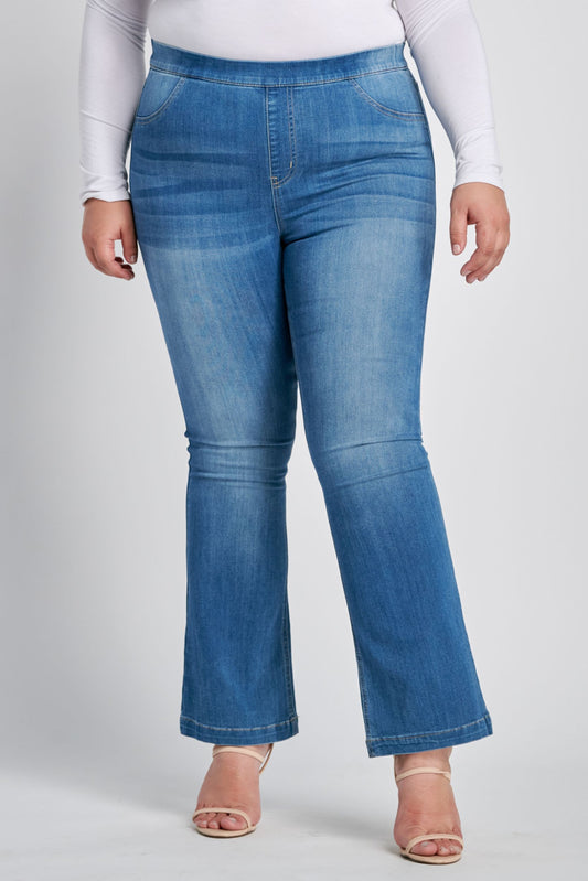 Mid Rise Flare Jegging Plus